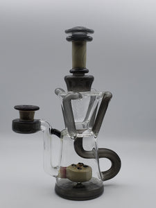 Beautiful Quad Recycler Set by Heart and Mind Glass