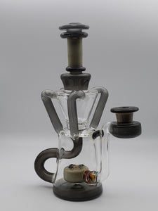 Beautiful Quad Recycler Set by Heart and Mind Glass