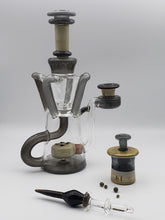 Load image into Gallery viewer, Beautiful Quad Recycler Set by Heart and Mind Glass
