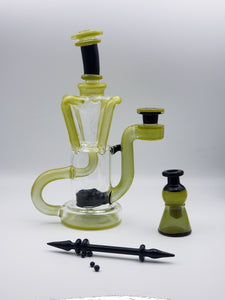 Quad recycler matching set by Heart and Mind glass