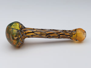 Grey Striped and Colorful Swirl Spoon