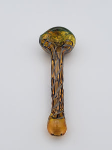 Grey Striped and Colorful Swirl Spoon