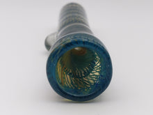 Load image into Gallery viewer, Green and Blue Swirl Chillum