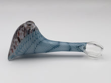 Load image into Gallery viewer, Blue and Brown Coil Spoon by Key Glass