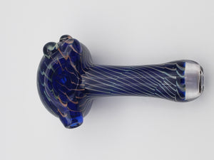 Blue Heady Spoon w/ Brown and Green Accents