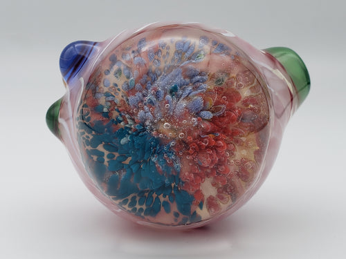 Pink and Colorful Explosive Spoon By Key Glass