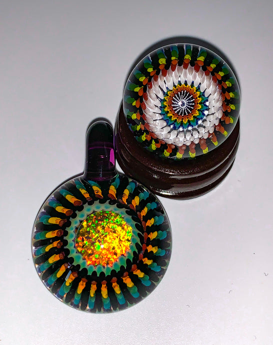 Steven H. Glass Opal Burst Pendant and Millie Marble Set