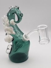 Load image into Gallery viewer, Aquatic Themed Rig by Twinkle Toes Glassware