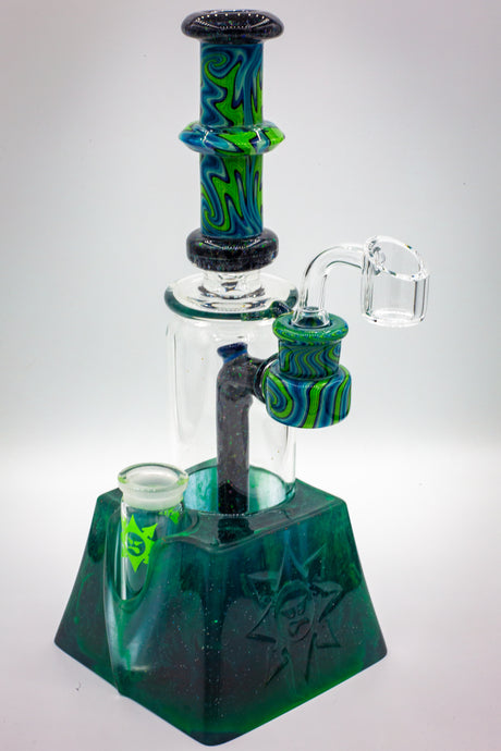 Rare Dichrome Collabo Rig w/ Q-tip Holder