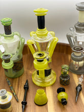 Load image into Gallery viewer, Beautiful Quad Recycler Set by Heart and Mind Glass