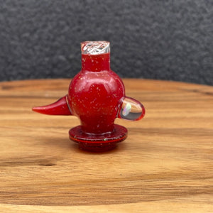 Red Carb Cap by Carpenter Glass