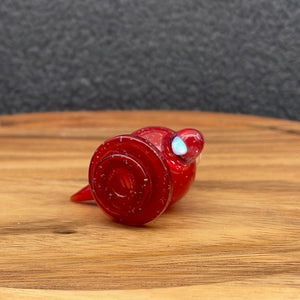 Red Carb Cap by Carpenter Glass