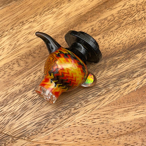 Flame Wig Wag Carp Cap by Carpenter Glass