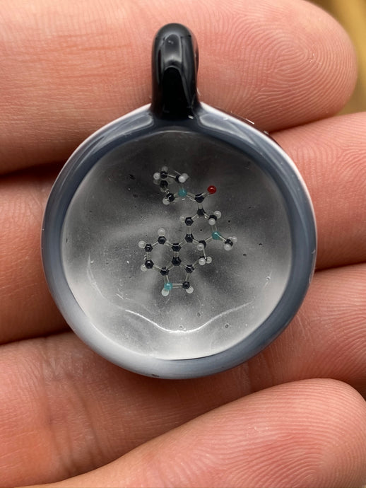 Heady Grey LSD Molecule Pendant