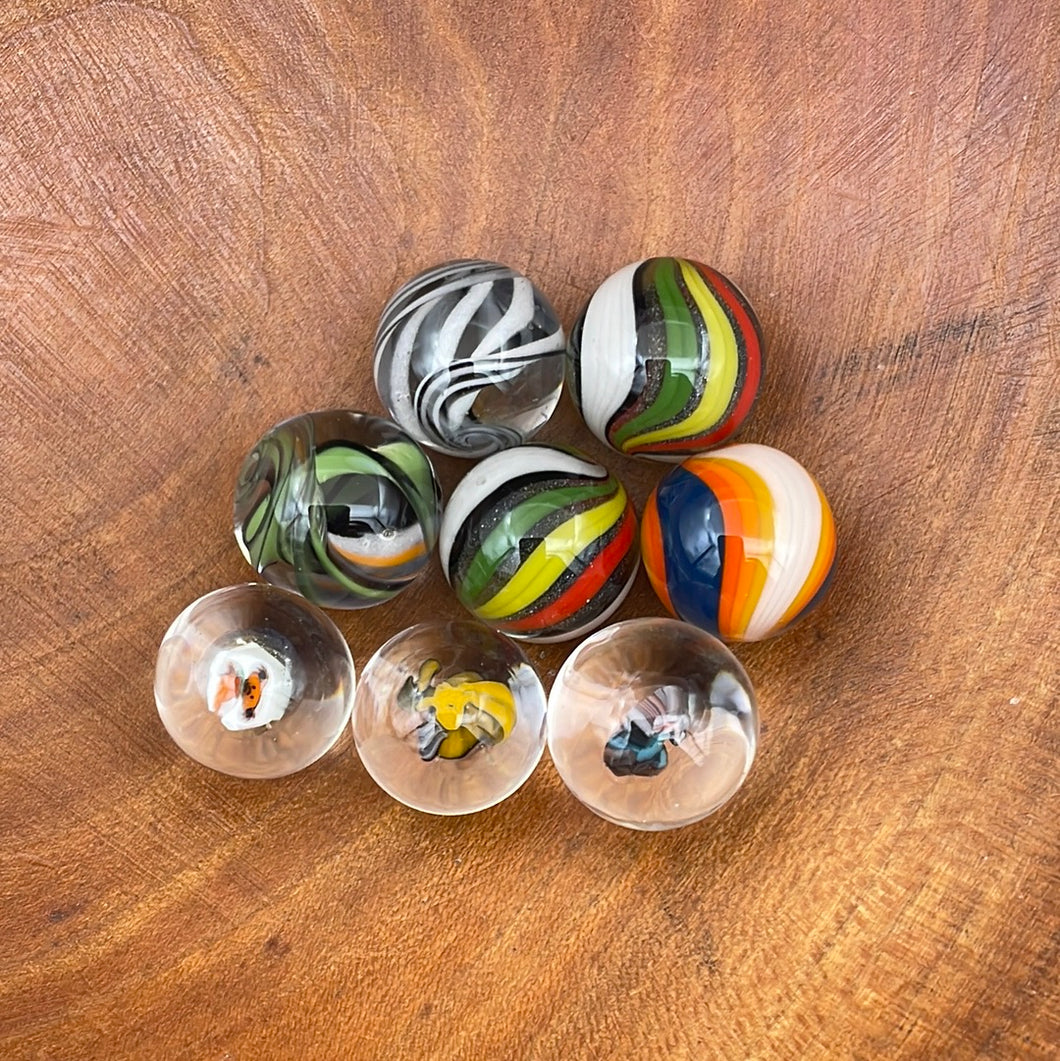 Assorted Slack Glass Slurped Marbles