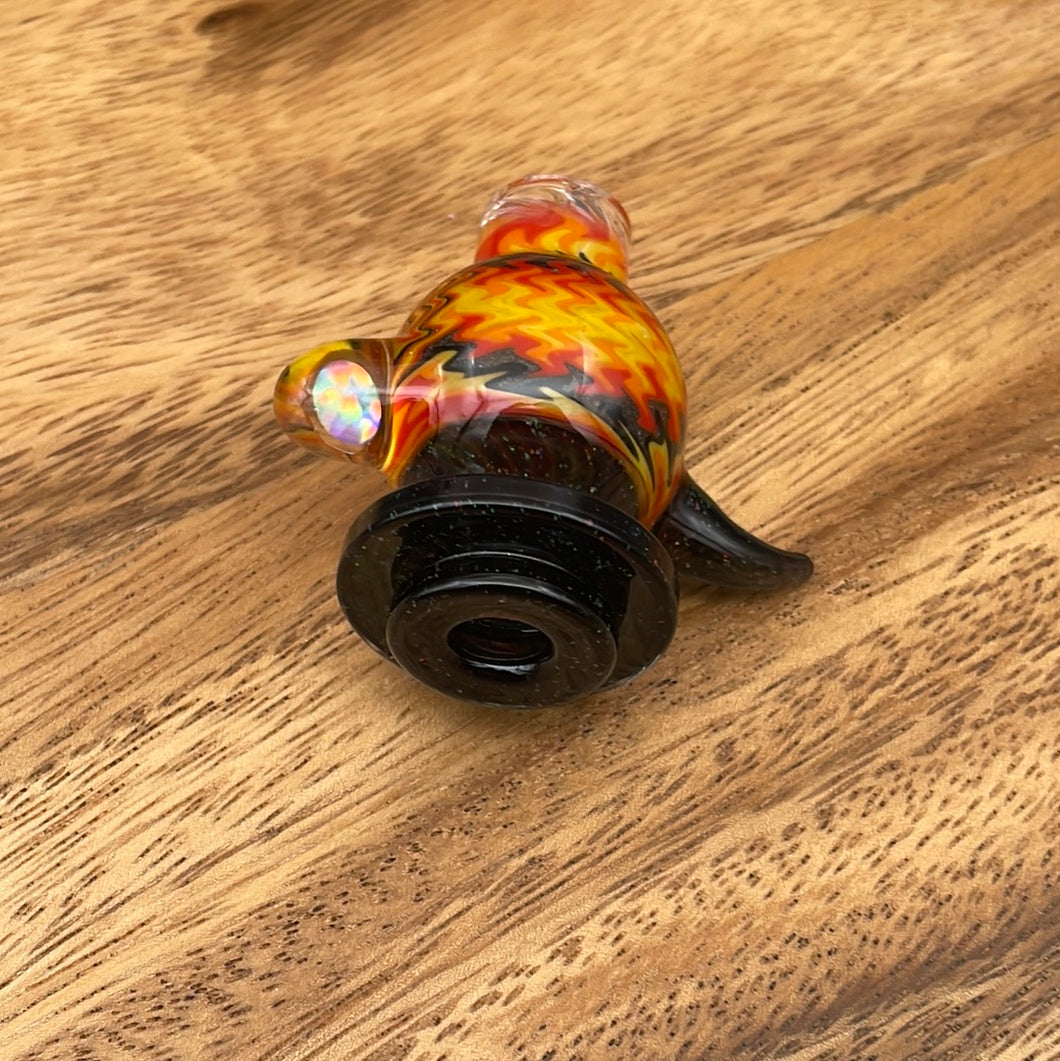 Flame Wig Wag Carp Cap by Carpenter Glass